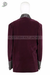 Men’s Burgundy Velvet Jackets For Evening Dinner Coats And Smoking